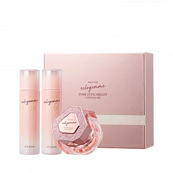 Премиум-набор с муцином улитки и экстрактом розы Prestige Eclogemme Pink D'escargot 3 Special Set